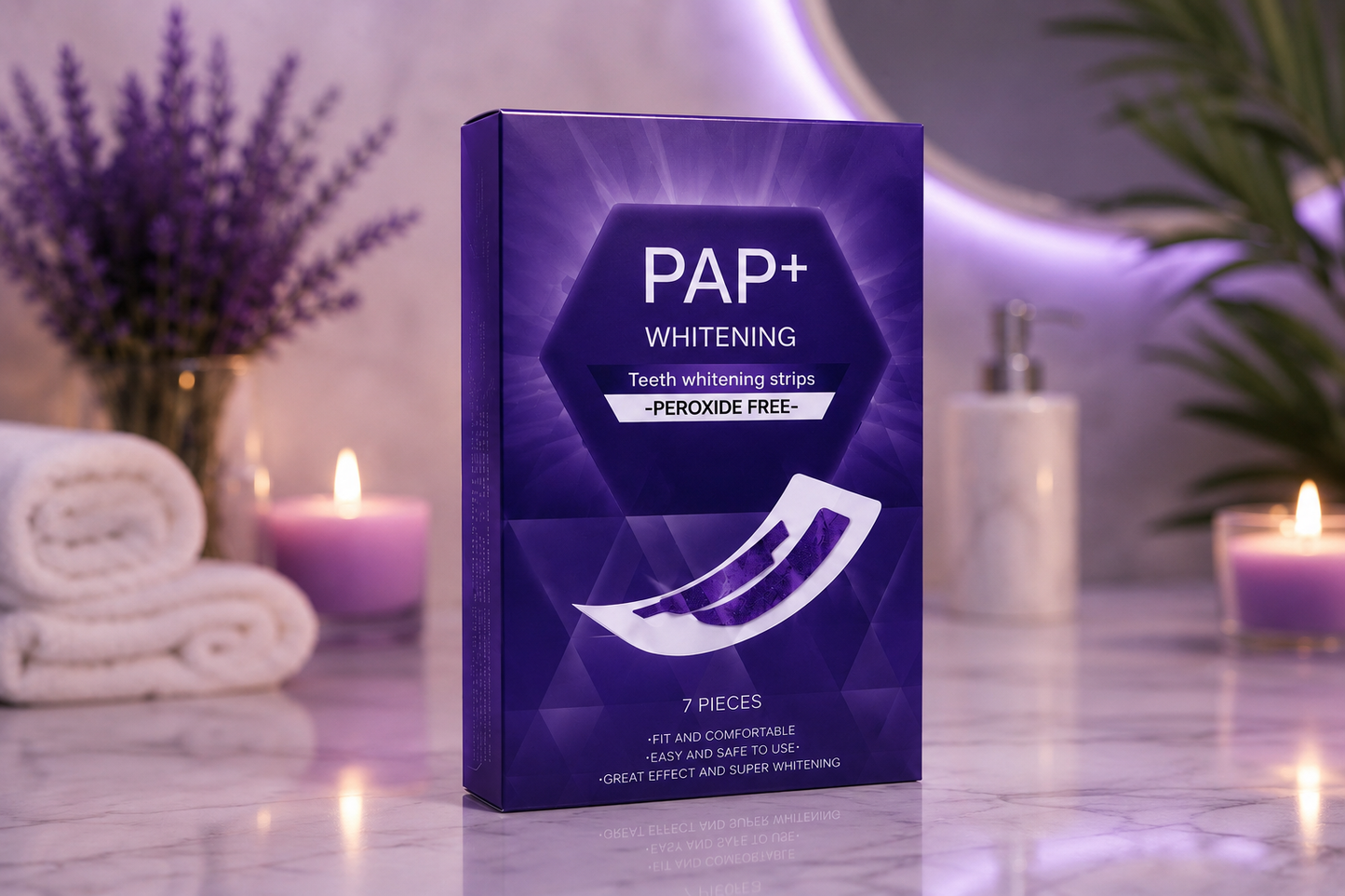 Tiras blanqueadoras AuraWhite™ PAP+