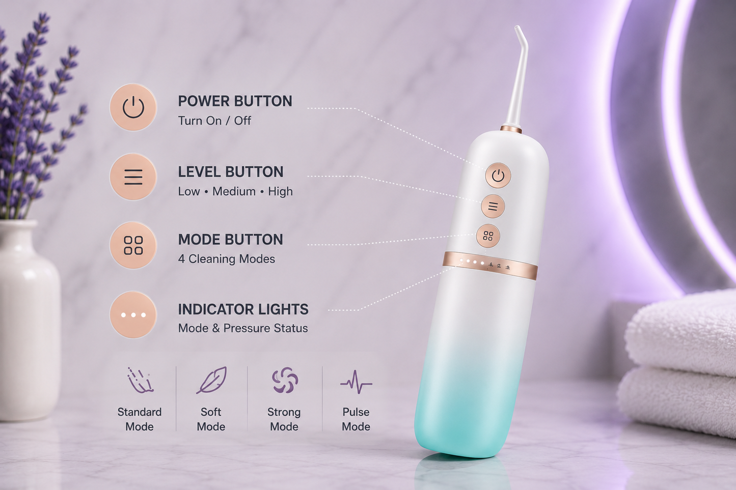 AuraFlow™ Pro Water Flosser